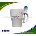 300ml ceramic mug with spoon in handle